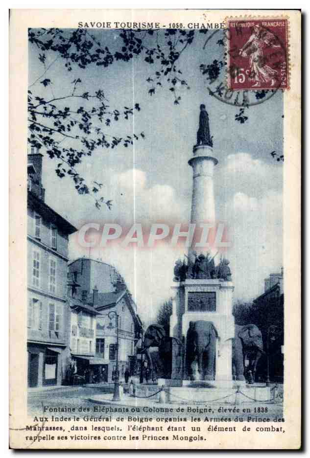 CPA Savoie Tourisme 1050 chambery Elephant
