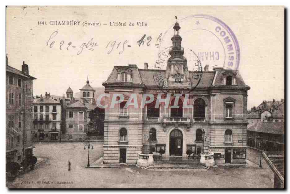 CPA Chambery (Savoie) L Hotel de ville