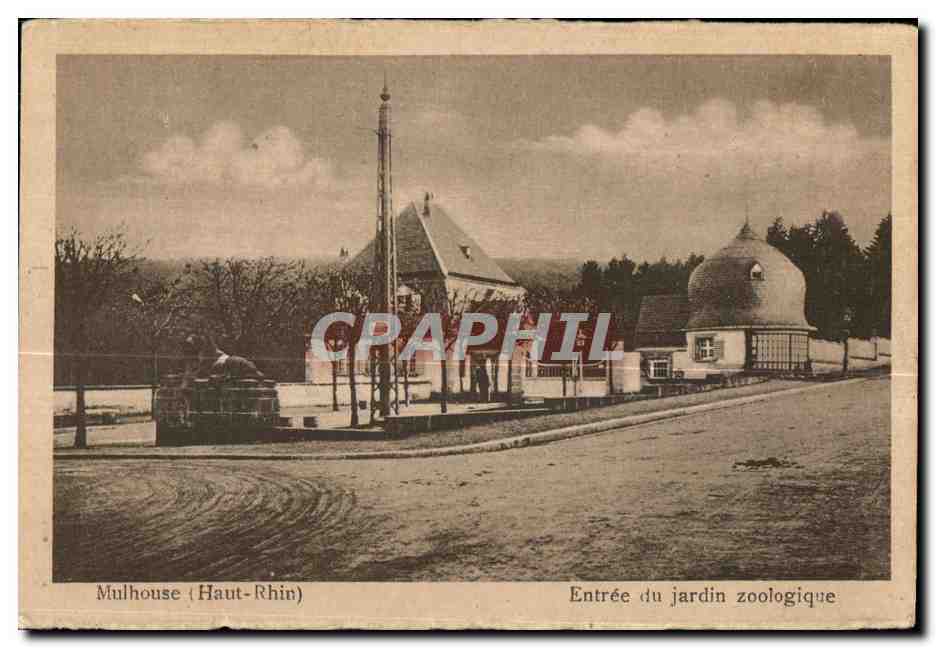 Mulhouse (Haut-Rhin) — Entrée du jardin zoologique — CPAPHIL