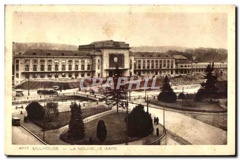 CPA Mulhouse la nouvelle gare