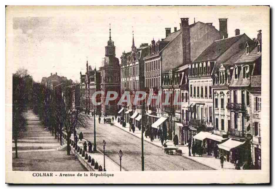 CPA Colmar Avenue de la Republique
