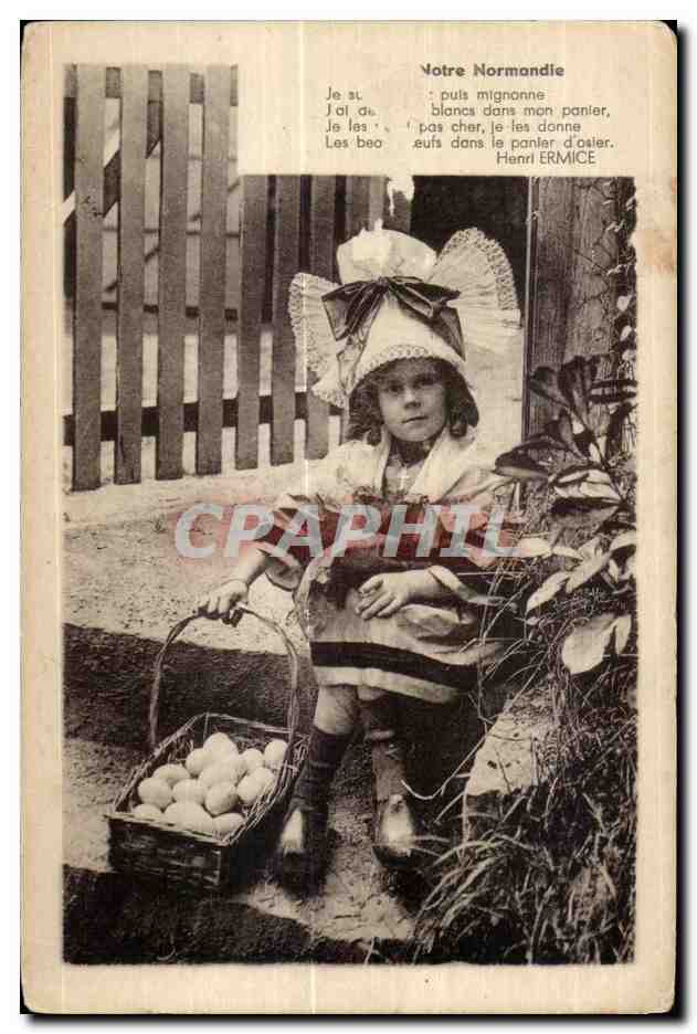 CPA Notre Normandie Folklore Costume Enfants
