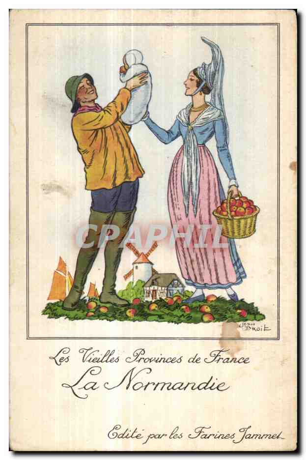 CPA Farines Jammet Maltees Sont Des Aliments Parfaitment Adaptes Aux Besoins De L Enfant Normandie Folklore