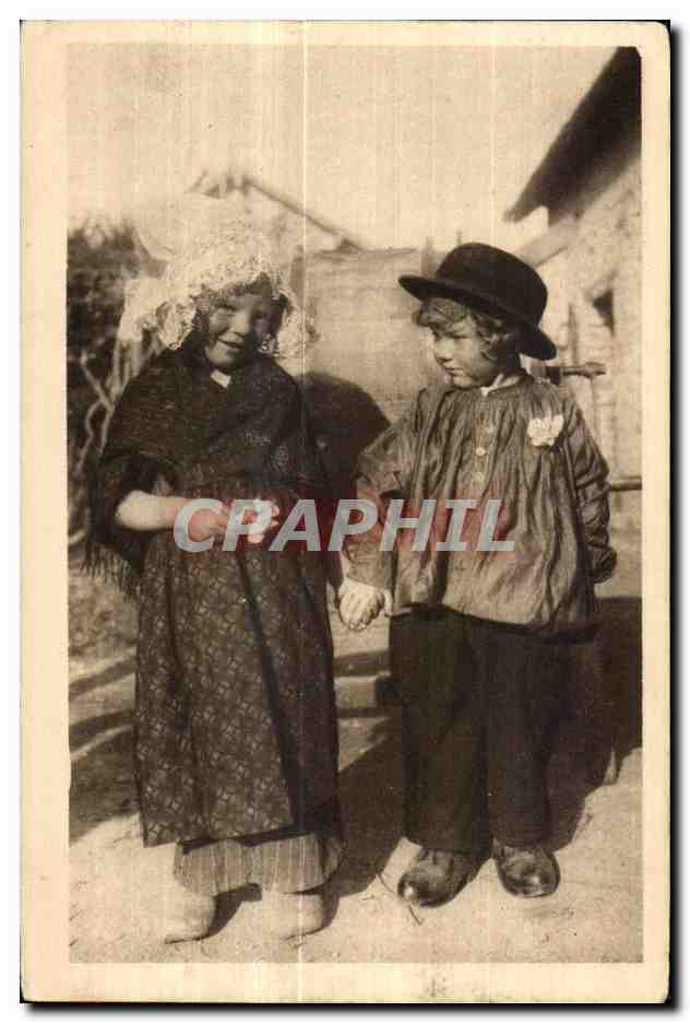 CPA Notre Normandie Dis Mano Veux tu a sinarle a la st Michi Folklore Costume