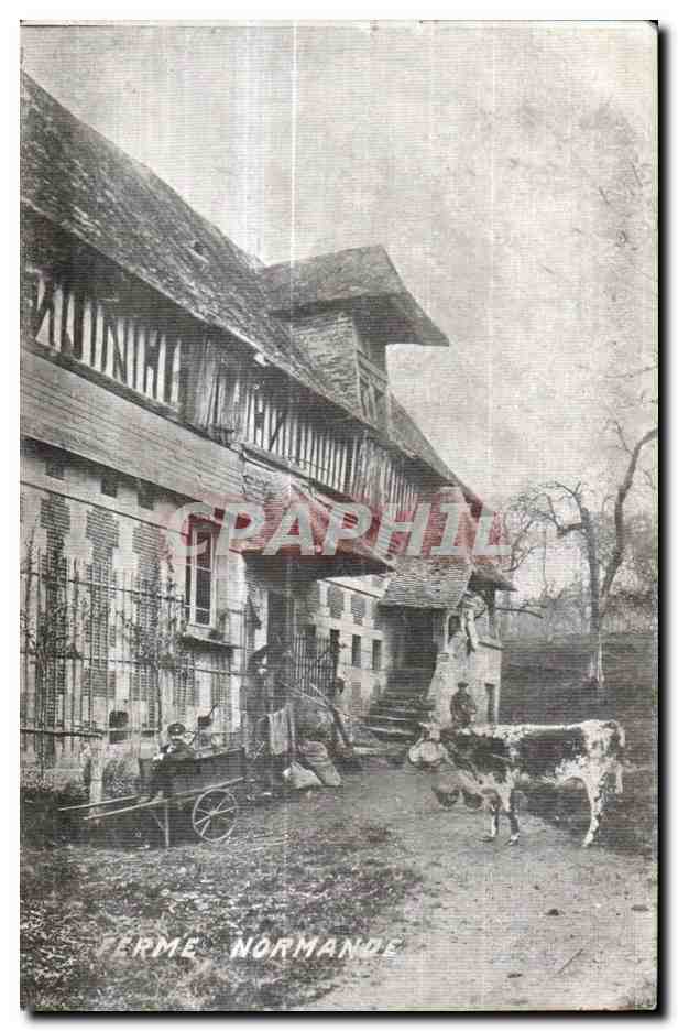 CPA Ferme Normande Folklore
