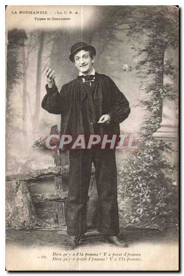 CPA La Normande La C P A Types et Costumes Folklore 