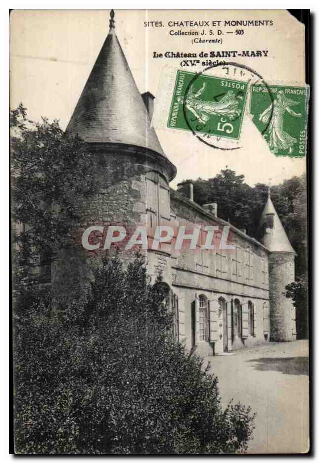 CPA Sites Chateaux Et Monuments Collection Chateau de Saint Mary