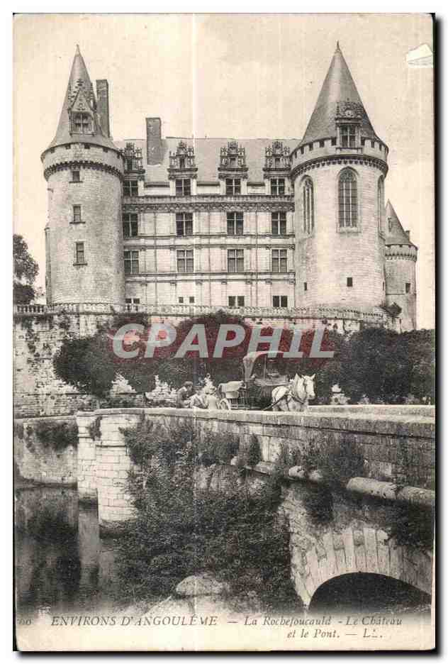 Environs d'Angoulême — La Rochefoucauld — Le Château et le Pont — L.E.