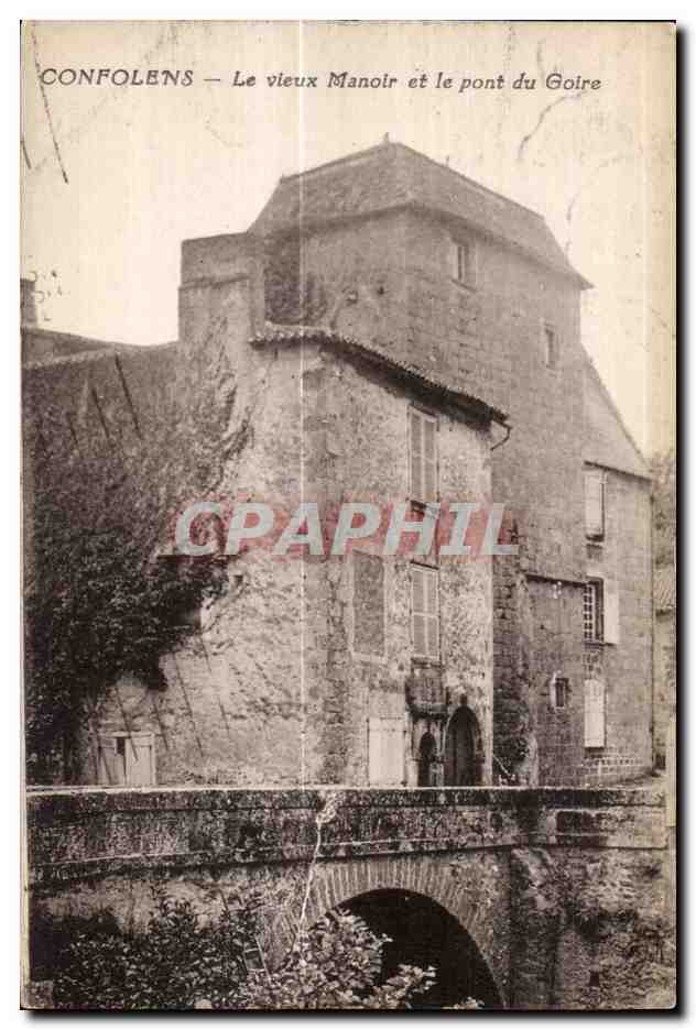CPA Confolens Le vleux Manoir et la pont du Goire