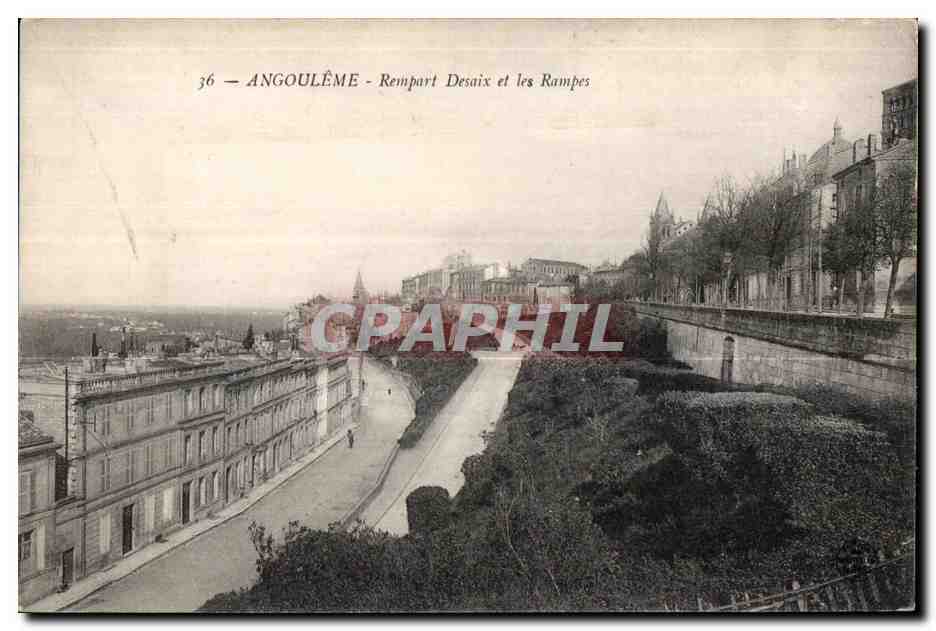 CPA Angouleme Rempart Desaix et les Rampes