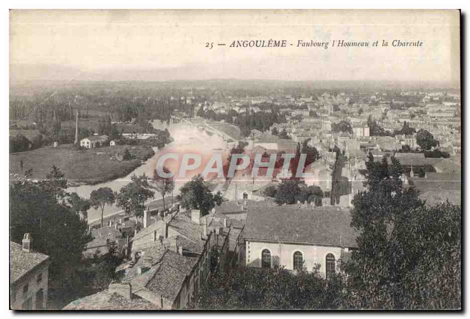 Angoulême - Faubourg l'Houmeau et la Charente