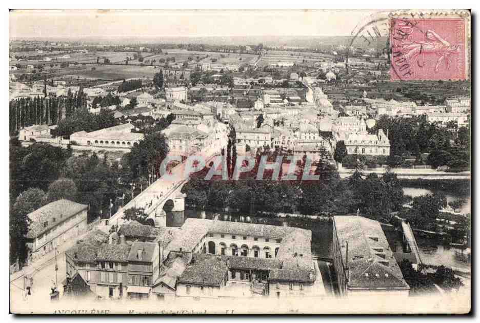 Aycouleu — Vue aérienne du pont Saint-Etienne — éditeur inconnu