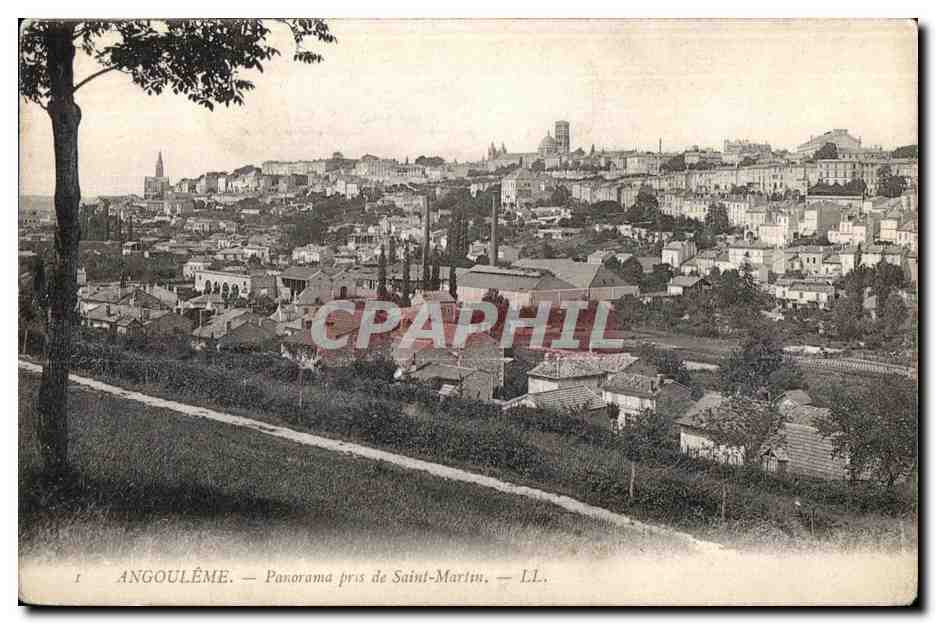 CPA Angouleme Panarama pris de Saint Martin LL