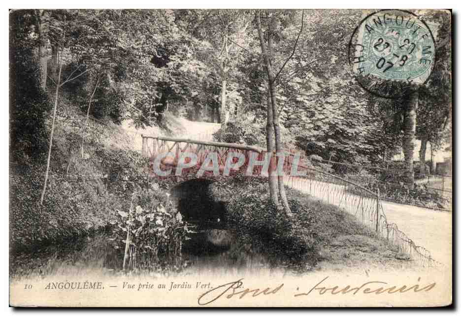 CPA Angouleme Vue prise au Jardin Vert