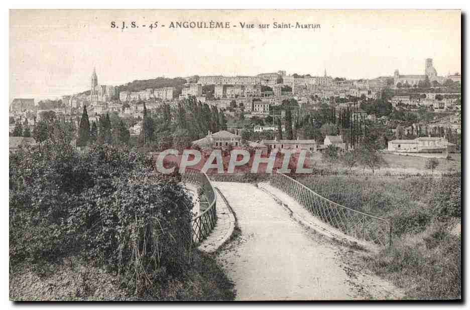 CPA Angouleme Vue sur Saint Marun