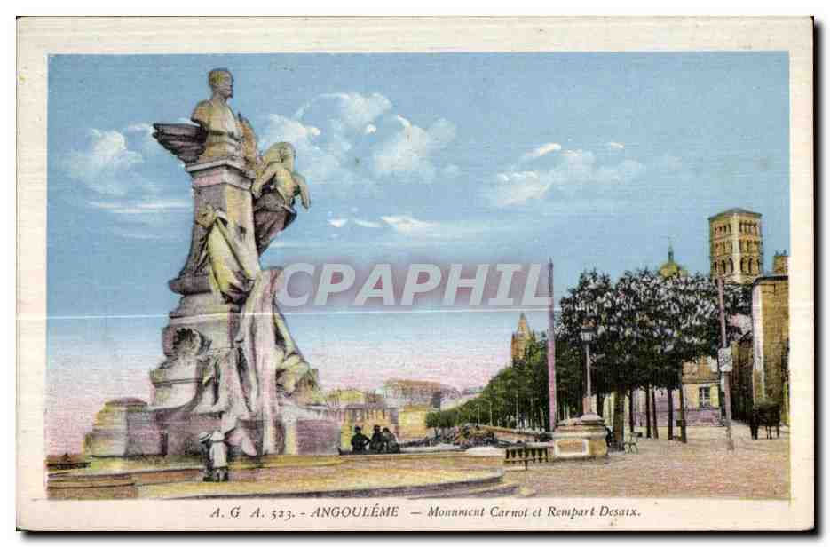 Angoulême — Monument Carnot et Rempart Desaix — A.G.A. 523