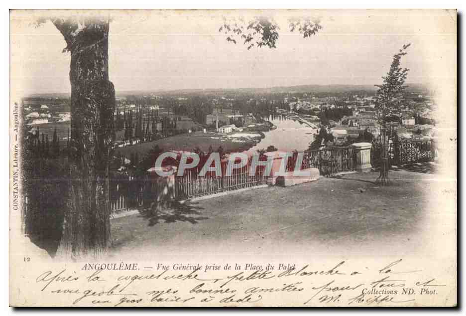 Angoulême — Vue Générale prise de la Place du Puilet — CONSTANTIN, Léon — N°12