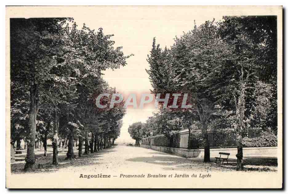 Angoulême — Promenade Beautieu et Jardin du Lycée
