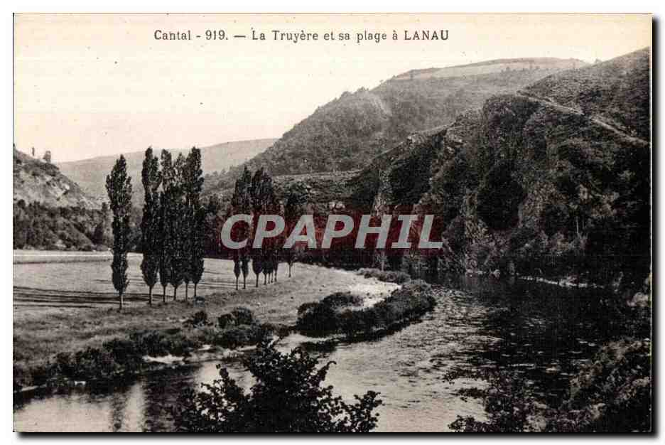 CPA Cantal La Truyere et sa Plage a Lanau