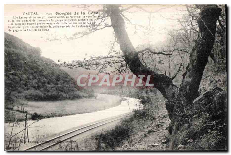Gorges de la Cère — Cantal — Éditeur Maloney, Cîteaux, librairie Aurillat