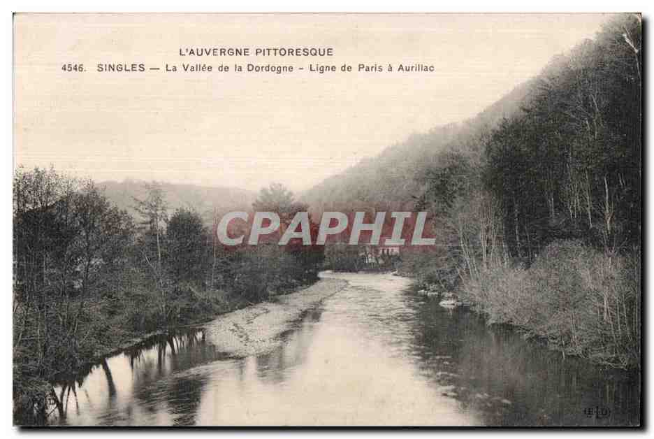 CPA L Auverne pittoressque singles la vallee de la dordogne ligne de paris   Aurillac