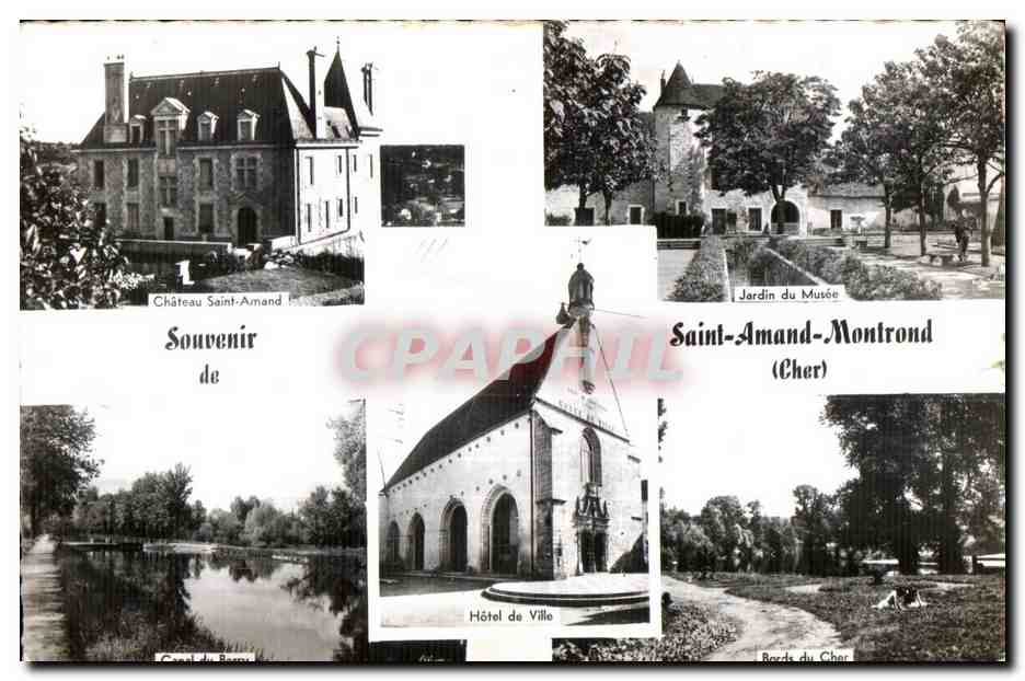 Château Saint-Amand — Hôtel de Ville — Jardin du Musée — Bords du Cher — Saint-Amand-Montrond (Cher)