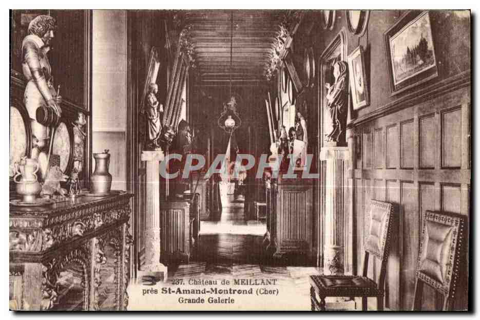 CPA Chateau de meillant St amand montrond (Cher0 grnade galerie