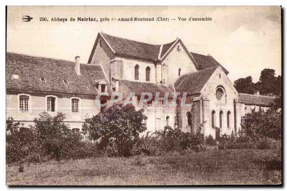 Abbaye de Neirlac, près Saint-Amand-Montrond (Cher) — Vue d'ensemble — Éditeur : CPAPHIL, n° 290