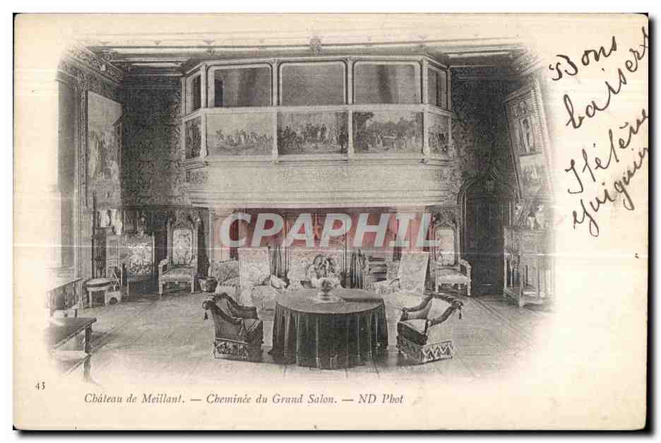Château de Meillant — Cheminée du Grand Salon — ND Phot