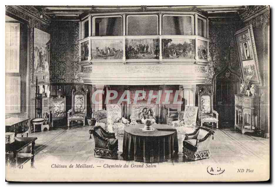 Château de Meillant — Cheminée du Grand Salon — ND Phot