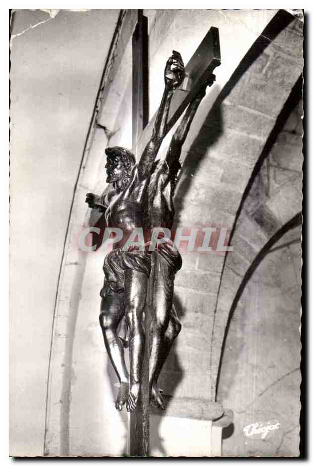 CPA Moutier D Ahun (Creuse) interieur de I Eglise le christ double