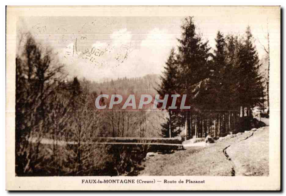 Faux-la-Montagne (Creuse) — Route de Plazanet