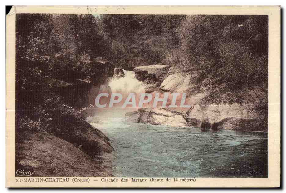 ST-MARTIN-CHATEAU (Creuse) — Cascade des Jarraux (haute de 14 mètres)