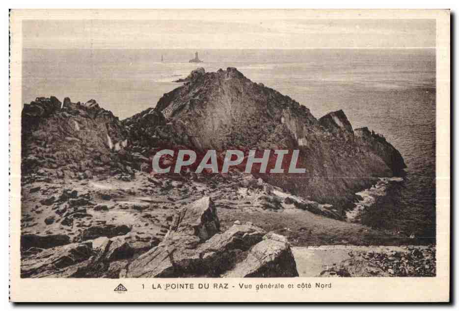CPA La Pointe Du Raz Vue generale et cote Nord