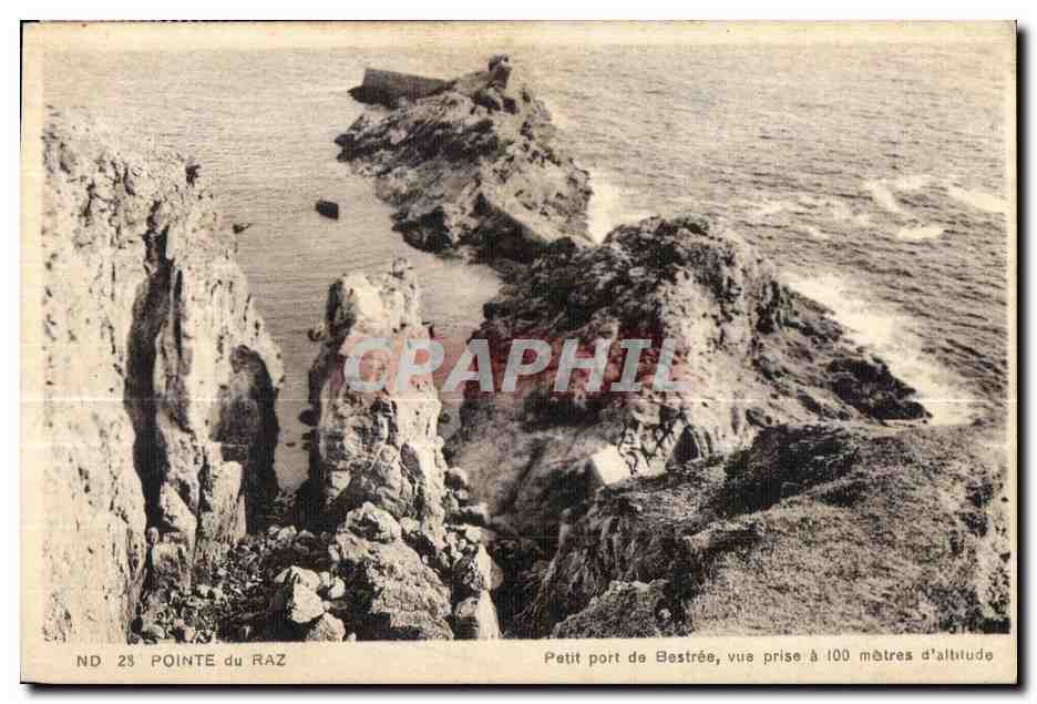 CPA Pointe du Raz Ptit Port de Bestree Vue Prise a 100 Meteres d Altilude