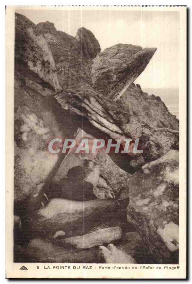 CPA La Pointe du Raz Porte d entree de I Enfer de Plogoff