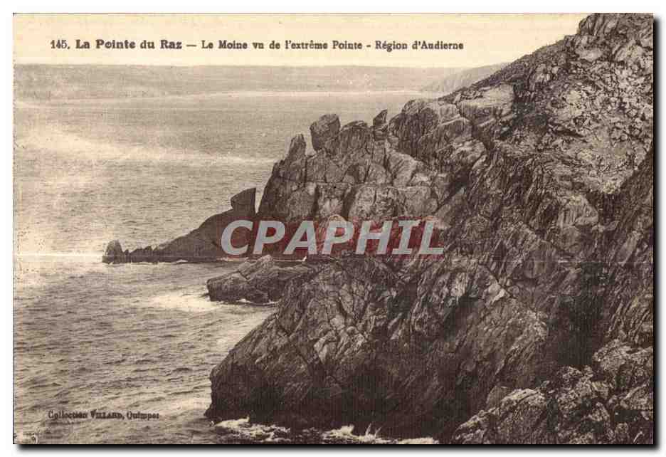 CPA La Pointe du Raz Le Moine Vu de I extreme Pointe Region d Audierne
