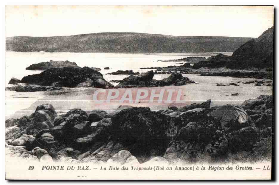 CPA Pointe du Raz la Baie des Trepasses (Boe an Anaaon) a la Region des Grottes