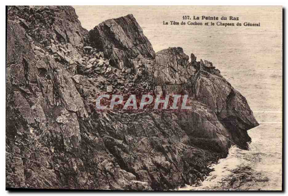 CPA Pointe du Raz La Tete de Cochon et le Chapeau du General