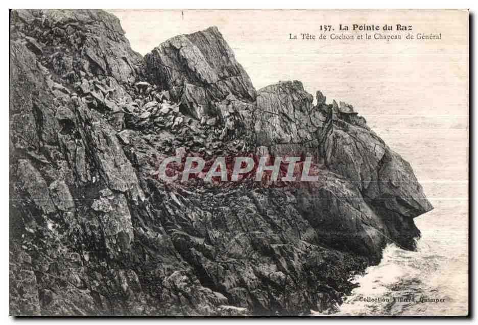 CPA Pointe du Raz La Tete de Cochon et le Chapeau De General