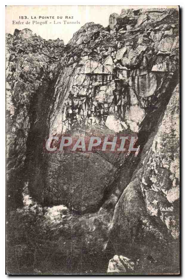 CPA La Peinte Du Raz Enfer de Plogoff Tunnels