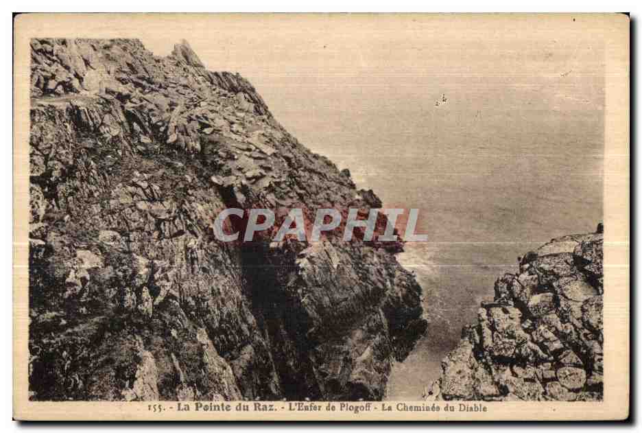 CPA La Pointe du Raz L Enfer de Plogoff La Chemines du Diable