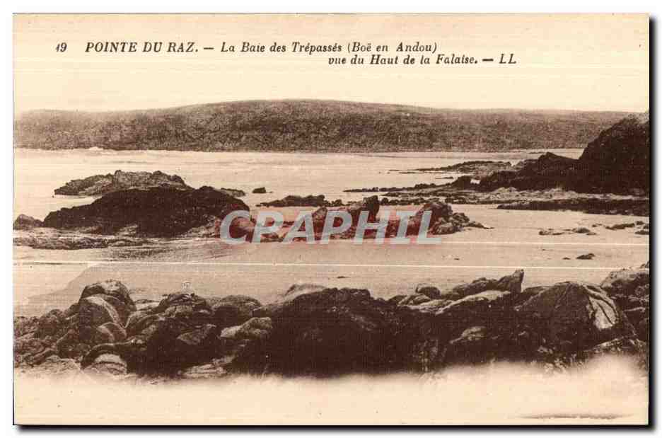 CPA Ponte Du Raz La Baie des Trepasses (Boe en Andou) uve du Haut de la Falaise