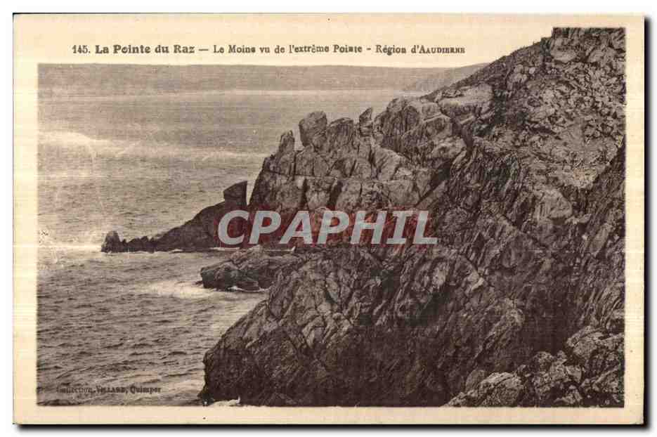 La Pointe du Raz — Le Moins vu de l'extrême Pointe — Région d'Audierne — Collection Villars, Quimper
