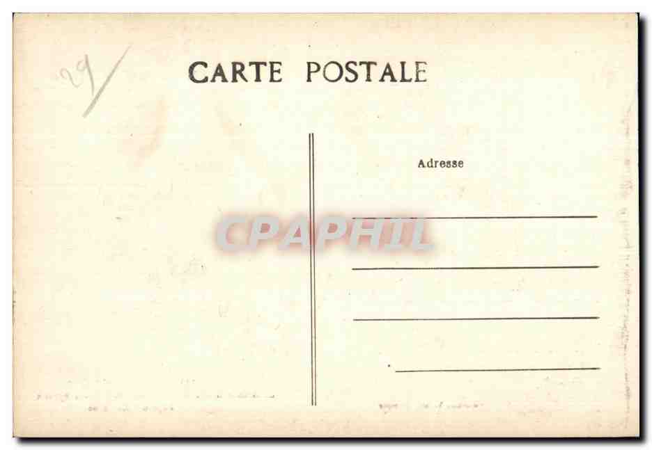 CPA La Pointe Du Raz Grande Gratte de l Est de la Baie des Trepasses Region d Audierne — Rückseite