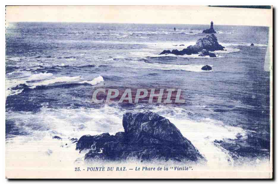 CPA Pointe Du Raz Le phare de la Vieille