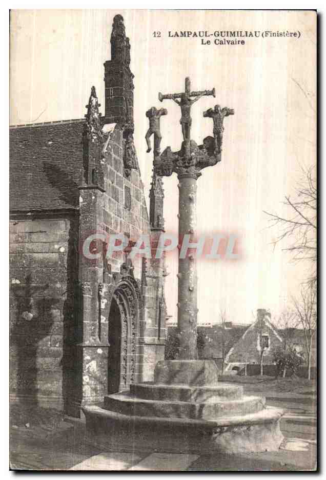 CPA Lampaul Gumiliau (Finistere) Le Calvaire