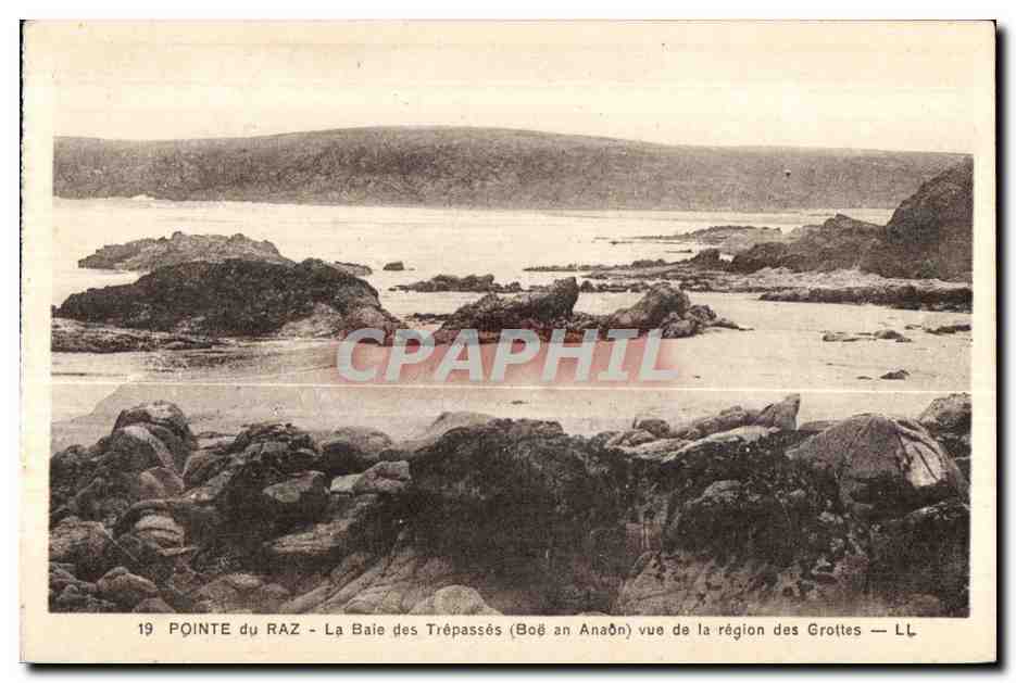 CPA Pointe du Raz La Baie des Trepasses (Boe an Anaon) vue de la region des Grottes
