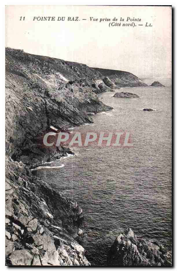 CPA Pointe du Raz Vue prise de la Pointe