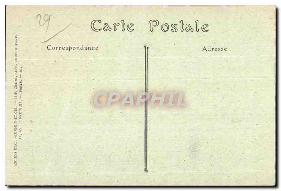 CPA Pointe Du Raz Cote Nord — Rückseite
